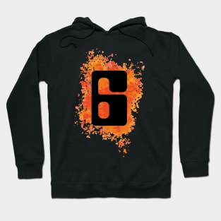 Rollerball – No. 6 (with splatter) Hoodie